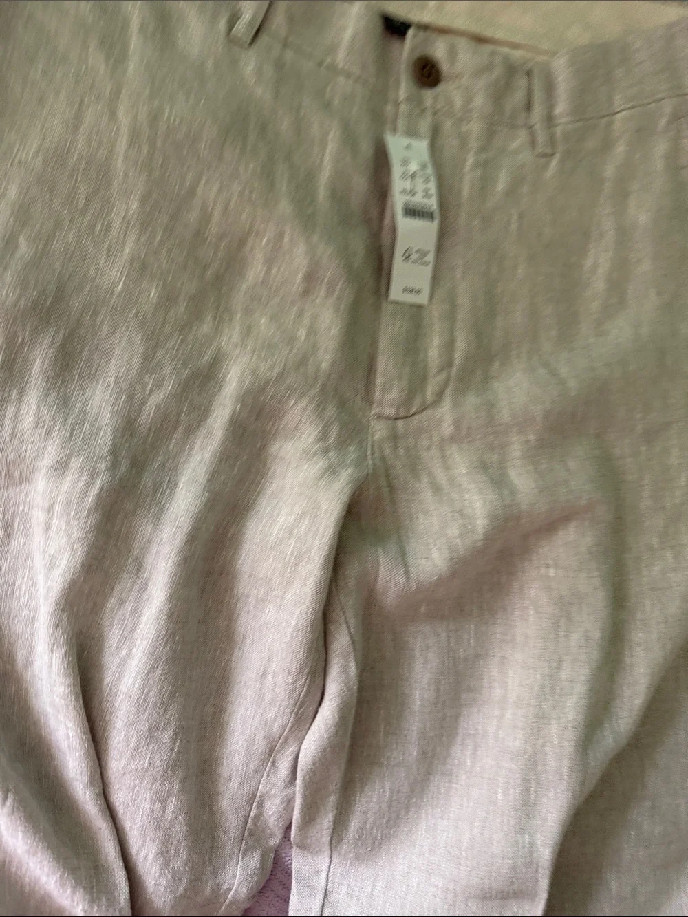 J. Crew Linen Wide-Leg Pants in beige Linen
